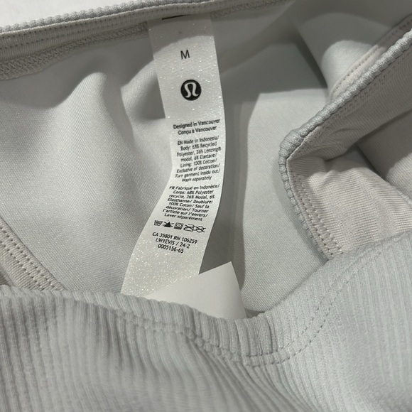 Ribbed Softstreme Sweatheart Tank White - Picture 3 of 4